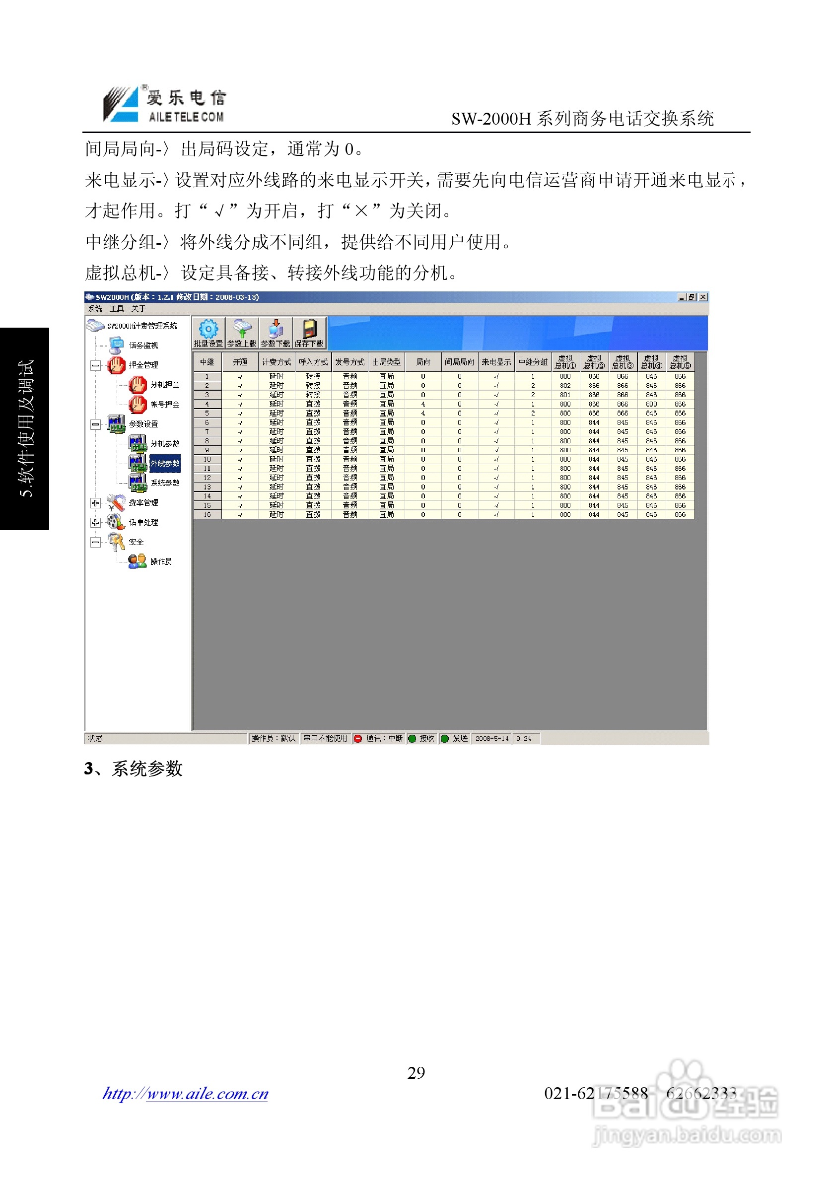 爱乐SW-2000HR程控用户交换机使用说明书:[3]