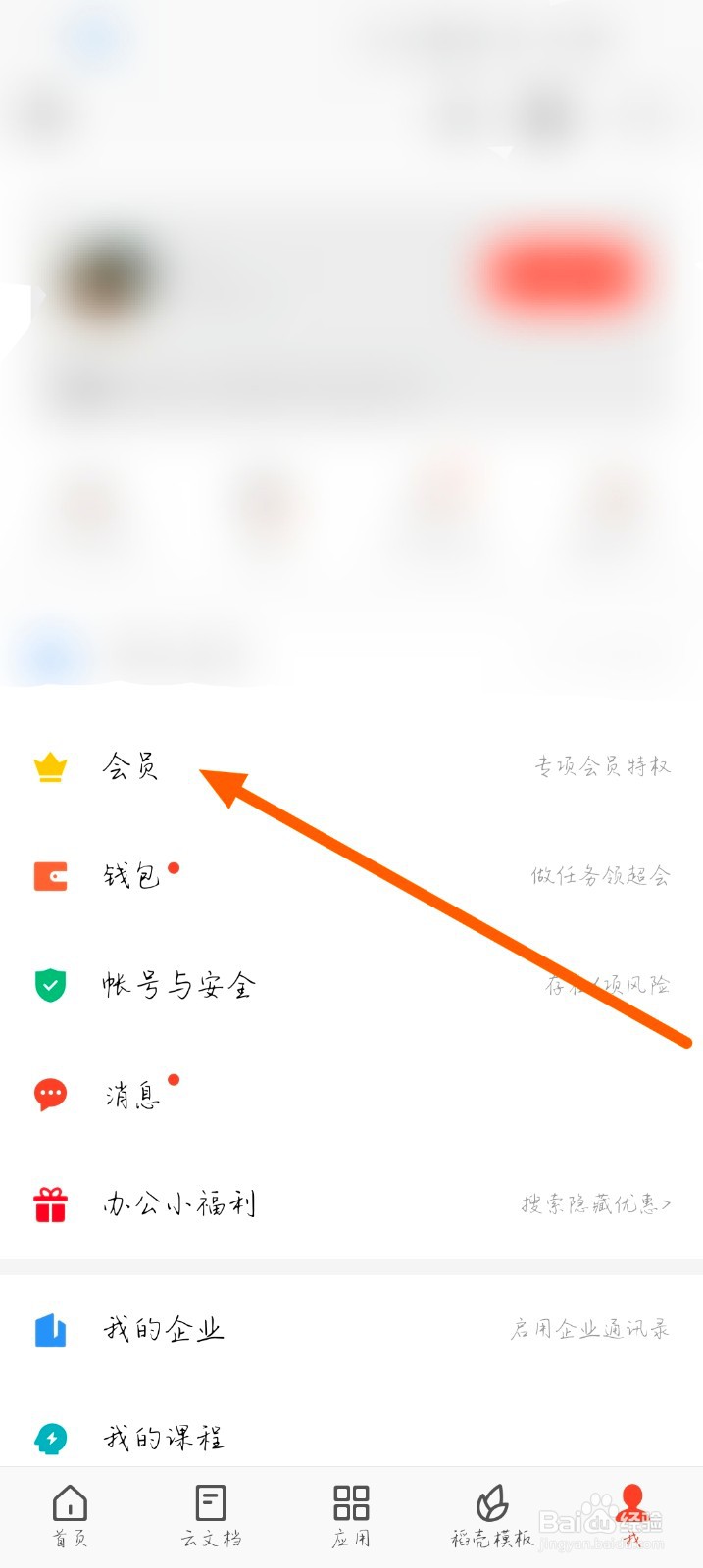 如何查看wps的会员