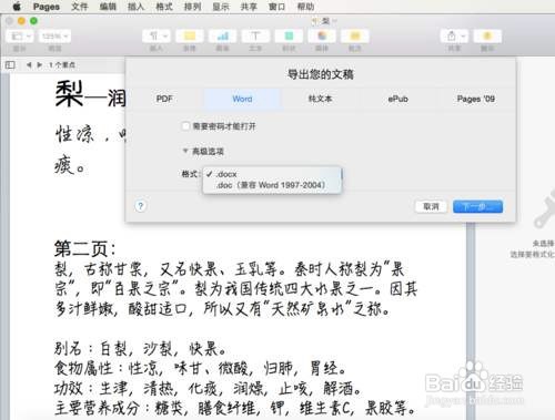 如何导出办公助手word文件