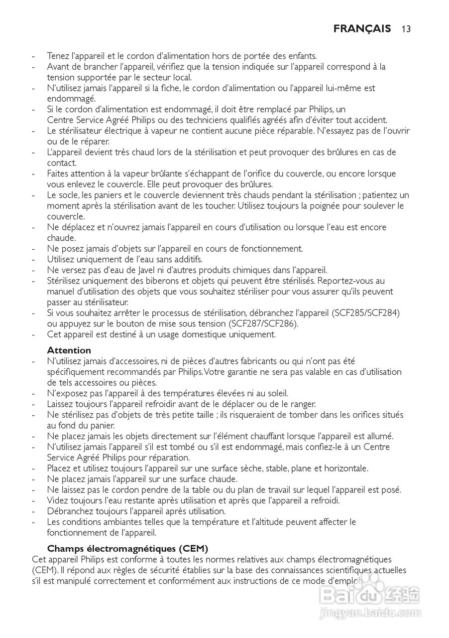 PHILIPS SCF285电子蒸汽消毒锅说明书:[2]