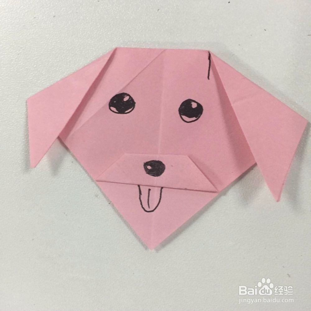 纸折小狗的方法