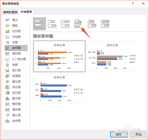 excel2019如何更改图表类型