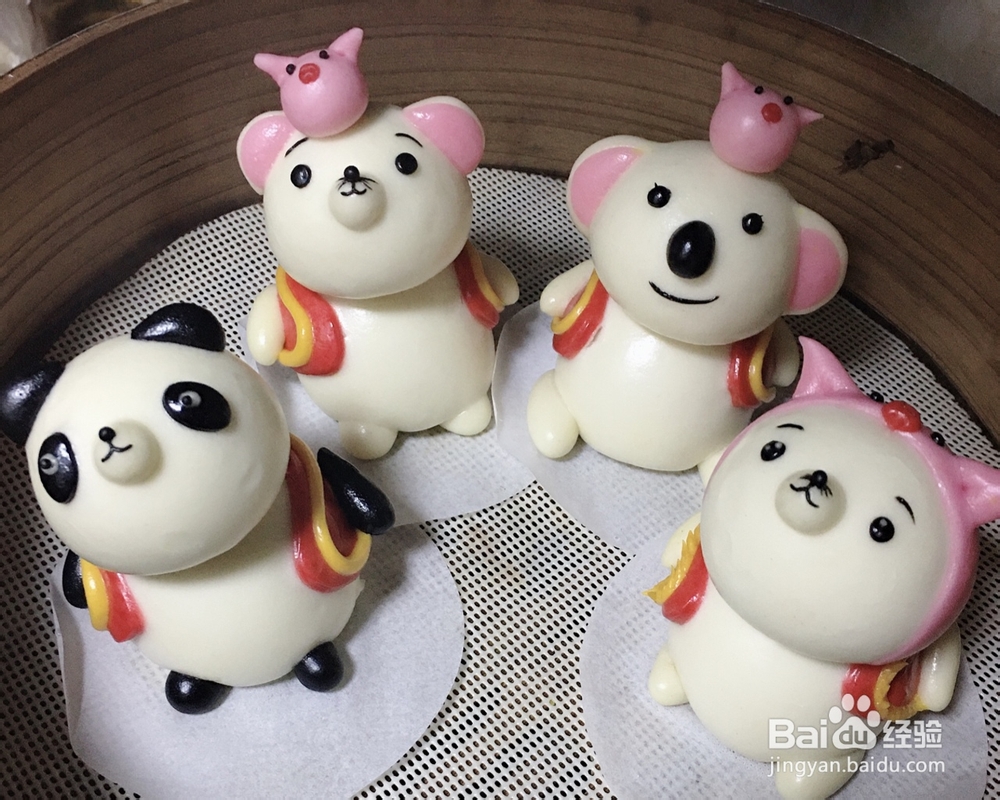 味道绝美的3D卡通造型馒头