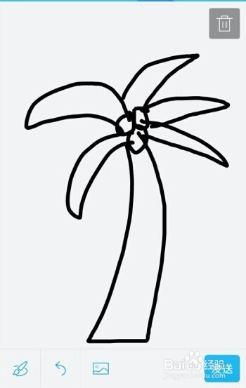 简笔画画：[4]椰子树
