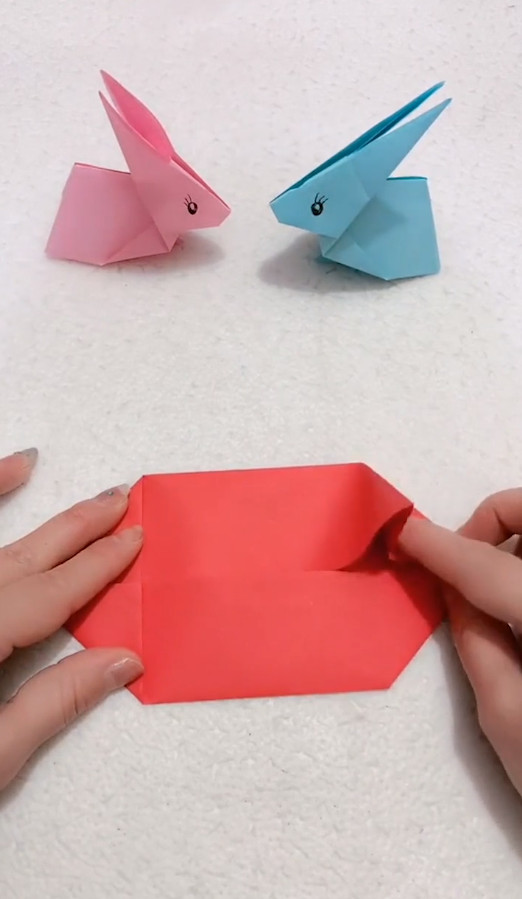 可爱的小白兔怎么折