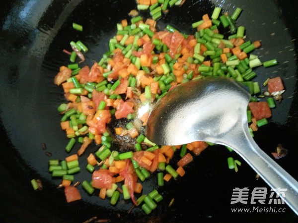 杂蔬火腿香菇饭