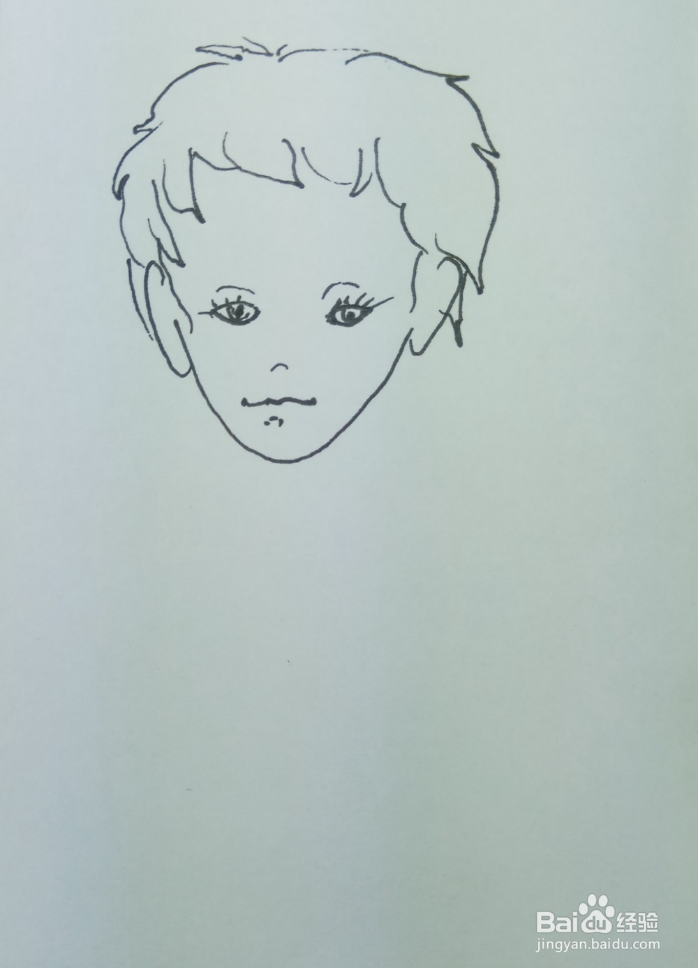 怎样画简笔画“爱玩宠物的小男孩”？