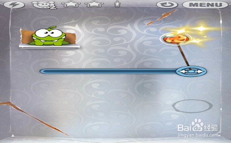 手机游戏割绳子level2-25、level3-1三星攻略