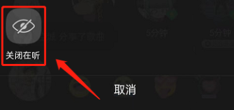 QQ音乐怎么隐藏在听状态