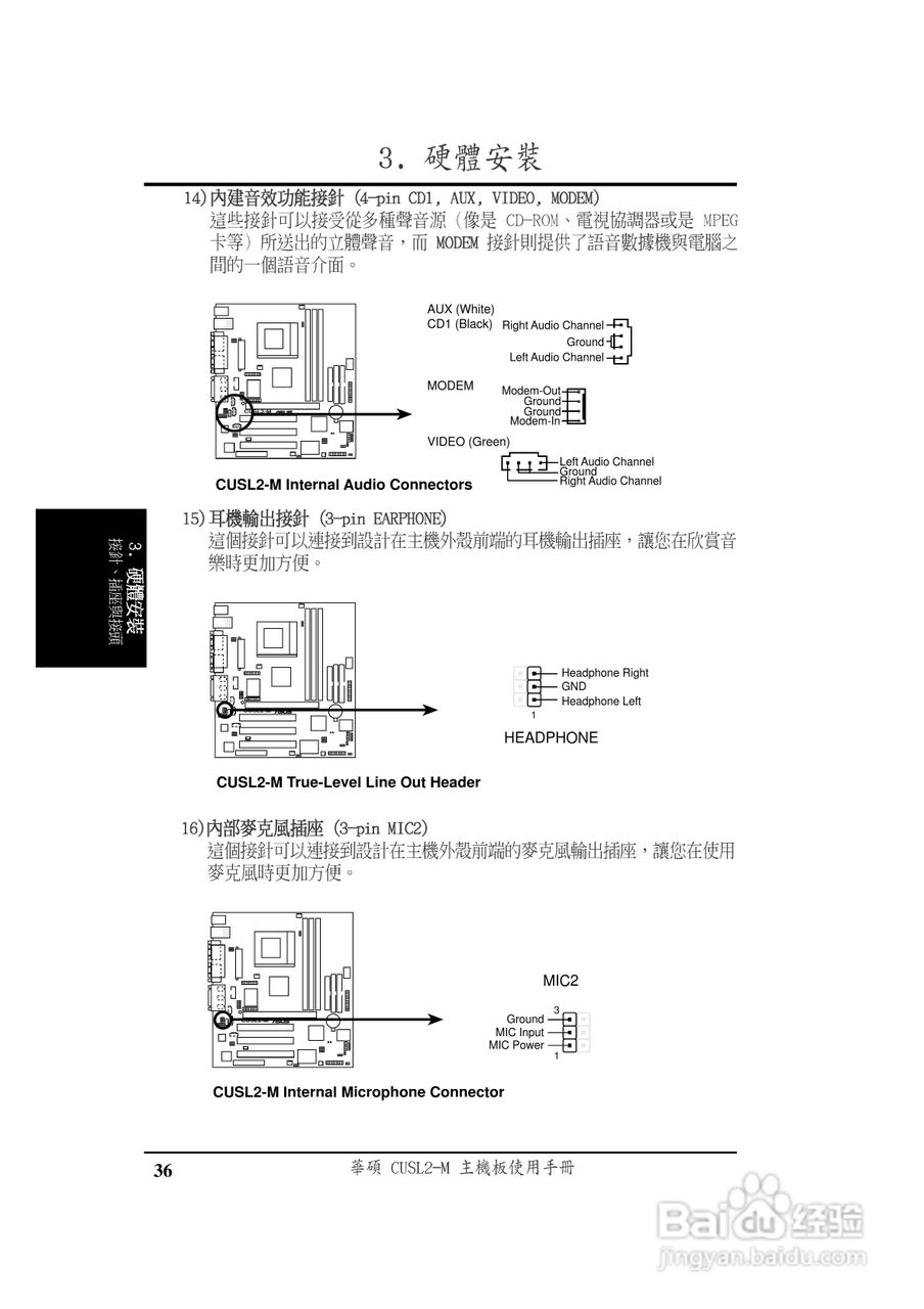 华硕CUSL2-M型主板说明书:[4]