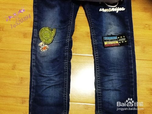 怎么缝制牛仔裤补丁 百度经验