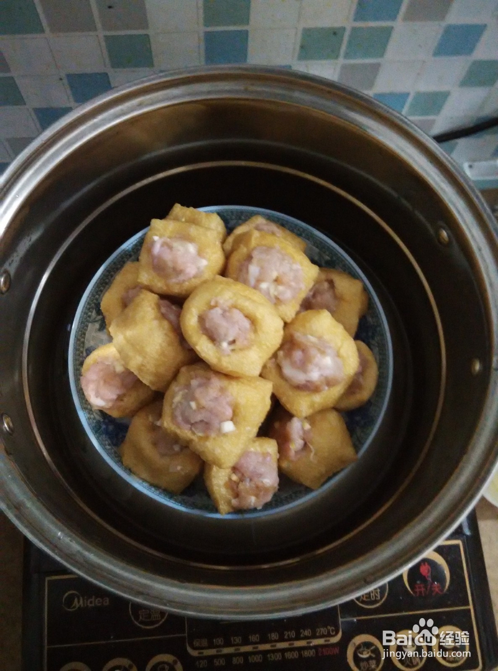 油豆腐塞肉的做法