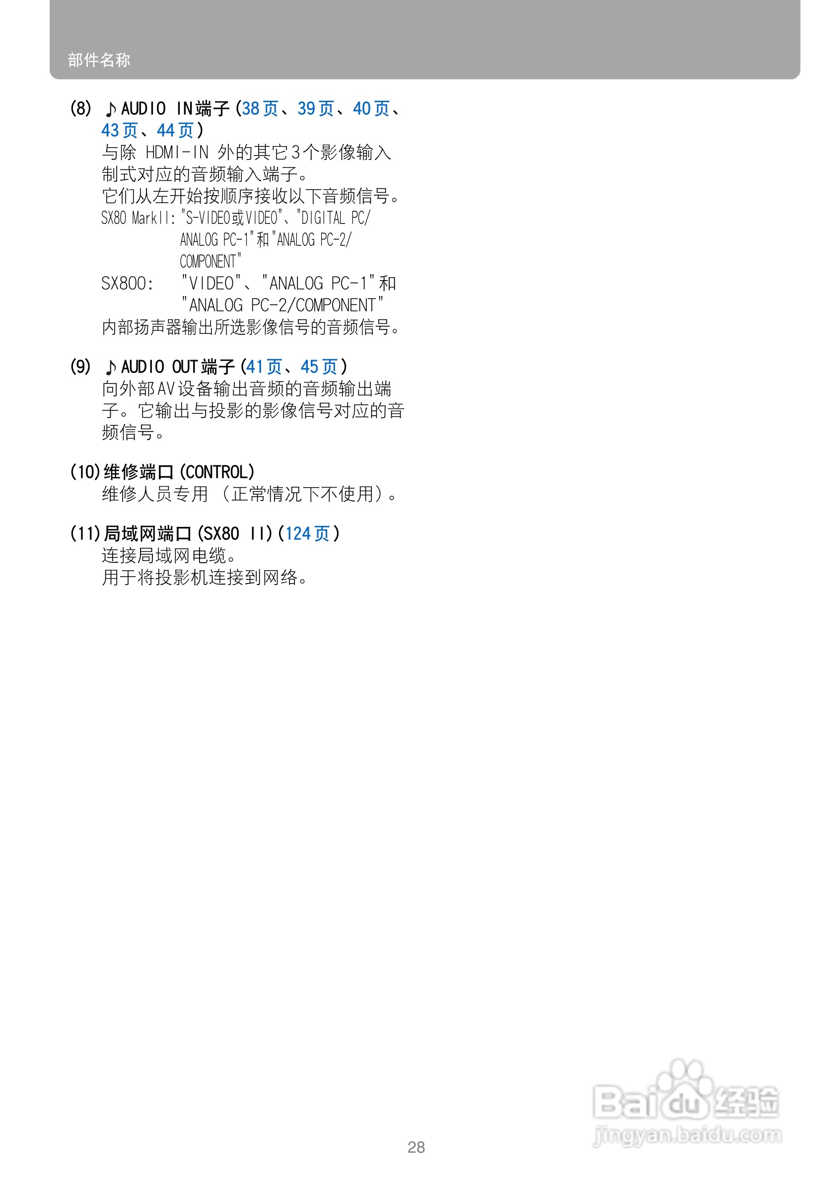 佳能SX800投影机使用说明书:[3]