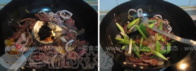 洋葱炒核桃肉的做法