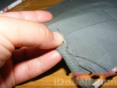 蝴蝶结长款布艺钱包的制作教程