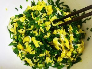 饺子皮韭菜鸡蛋盒子