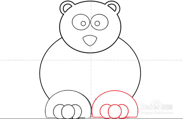 如何为孩子绘制拿着鱼的北极熊