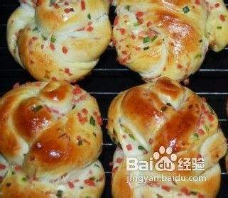 汤种火腿葱花面包 百度经验