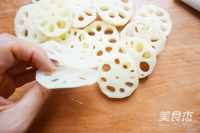 香炸藕盒的做法