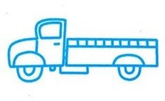 简笔画系列：如何画一辆货车
