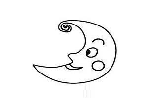 "月亮船"怎么画?