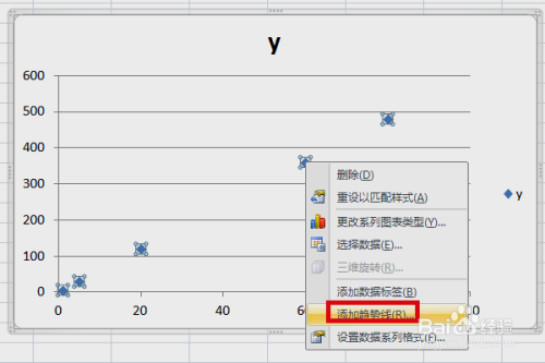 如何在excel表格中製作線性關係圖圖表-百度經驗