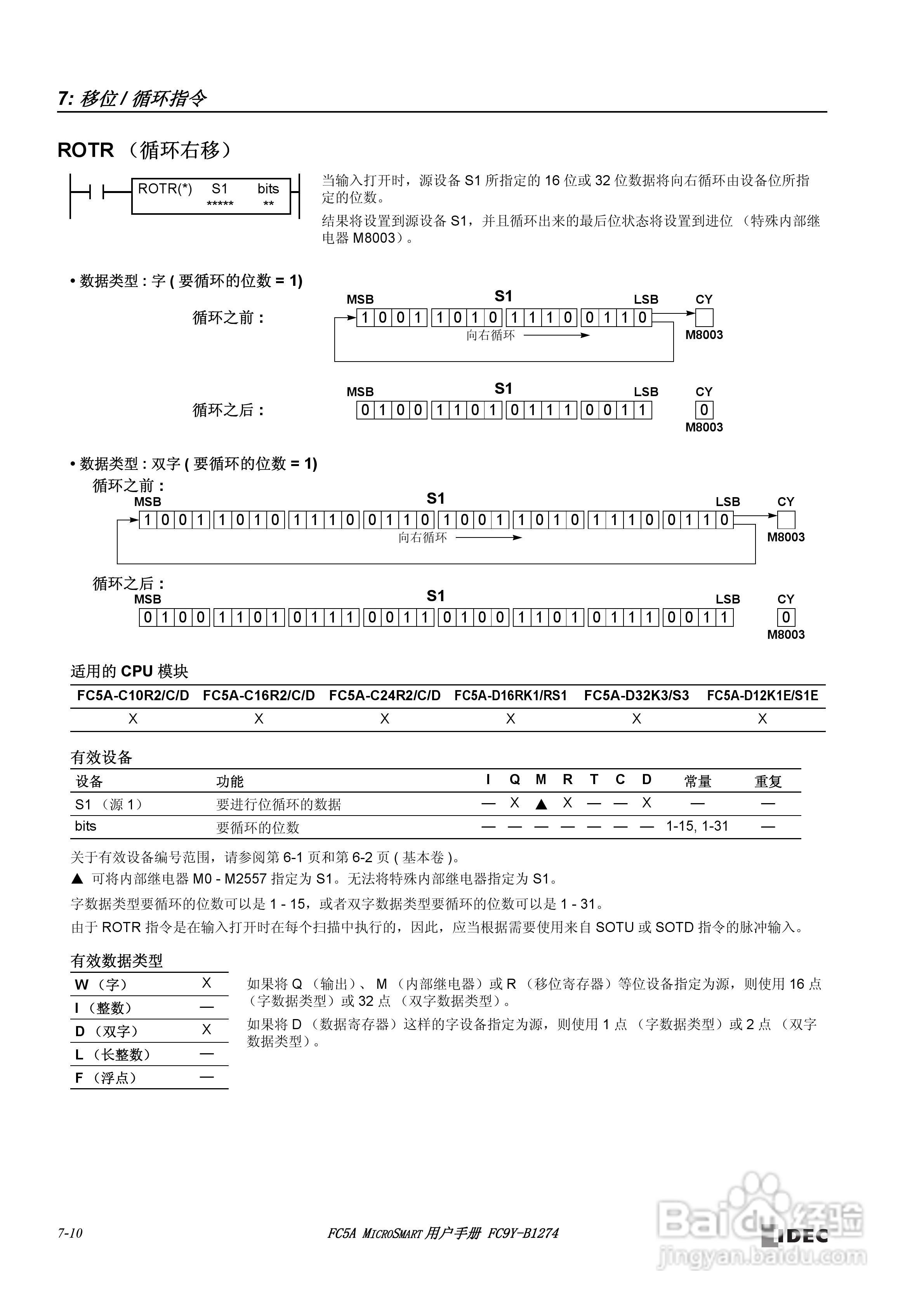 FC5A型可编程控制器_显示器使用说明书:[9]