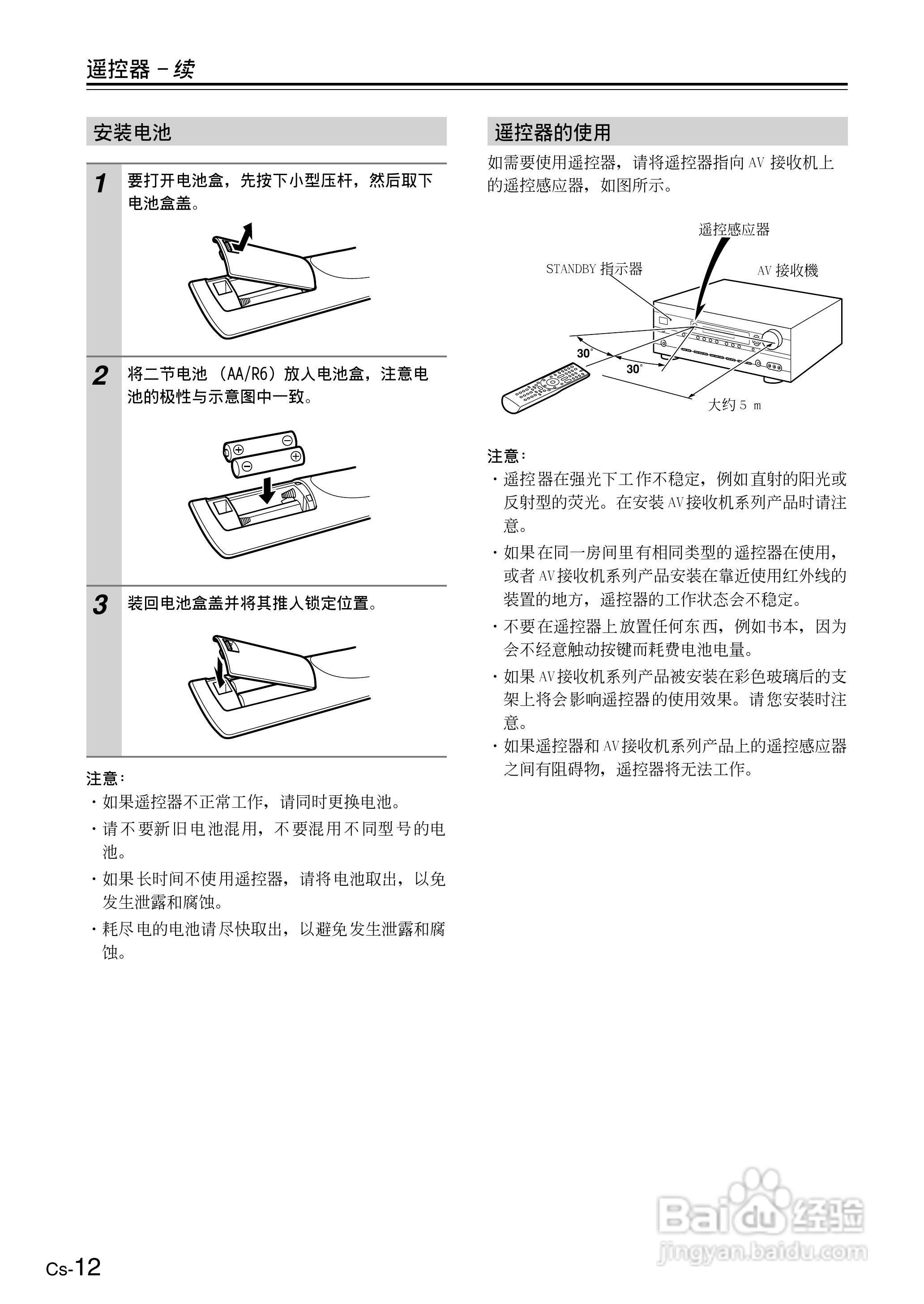 ONKYO TX-SR506AV接收机使用手册:[2]