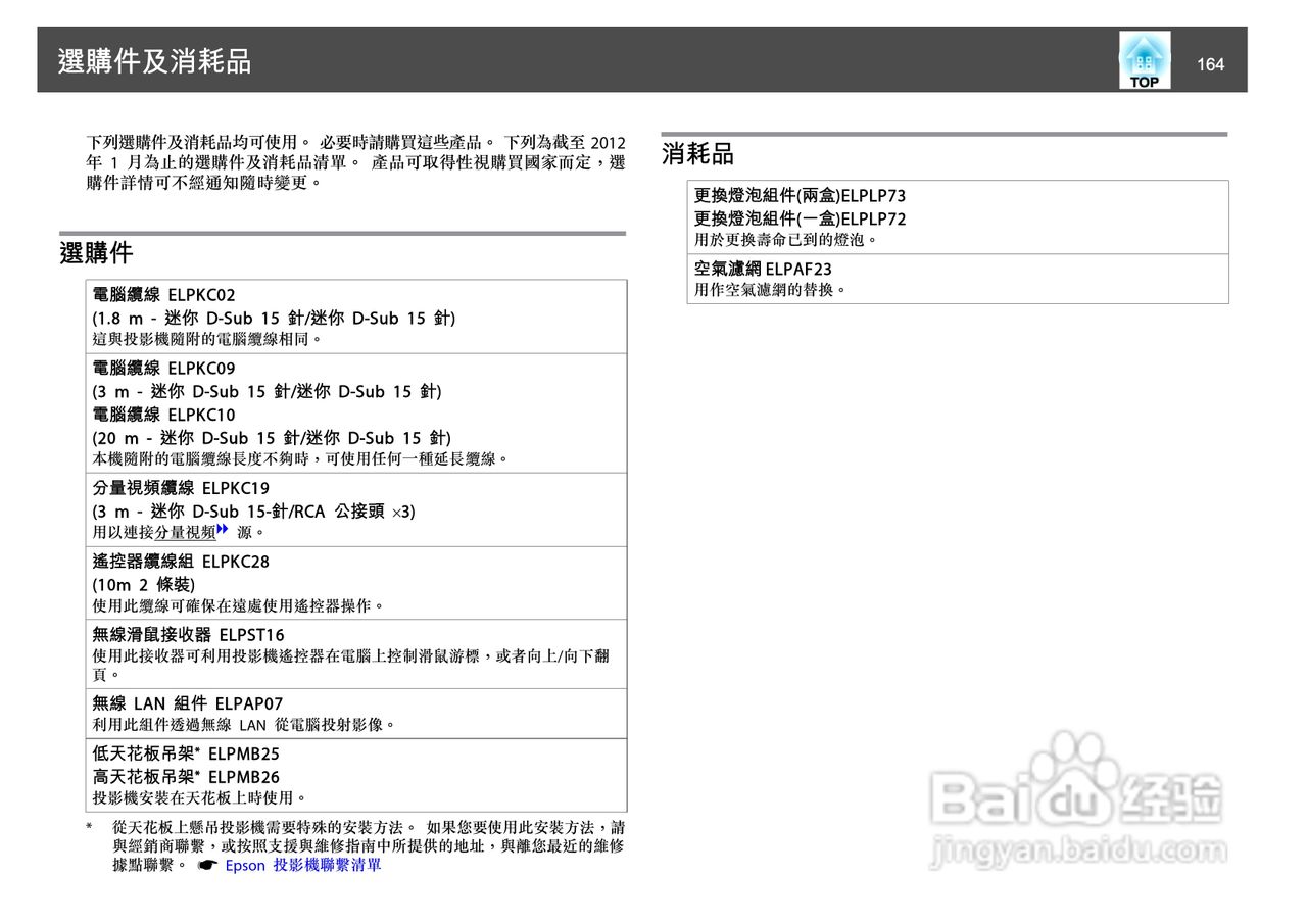 爱普生EB-Z8150投影机使用说明书:[17]