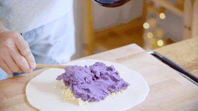 紫芋奶酪饼的做法