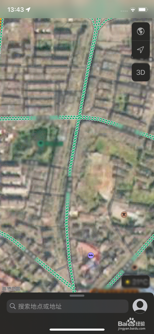 苹果手机自带的地图怎样切换到卫星地图模式