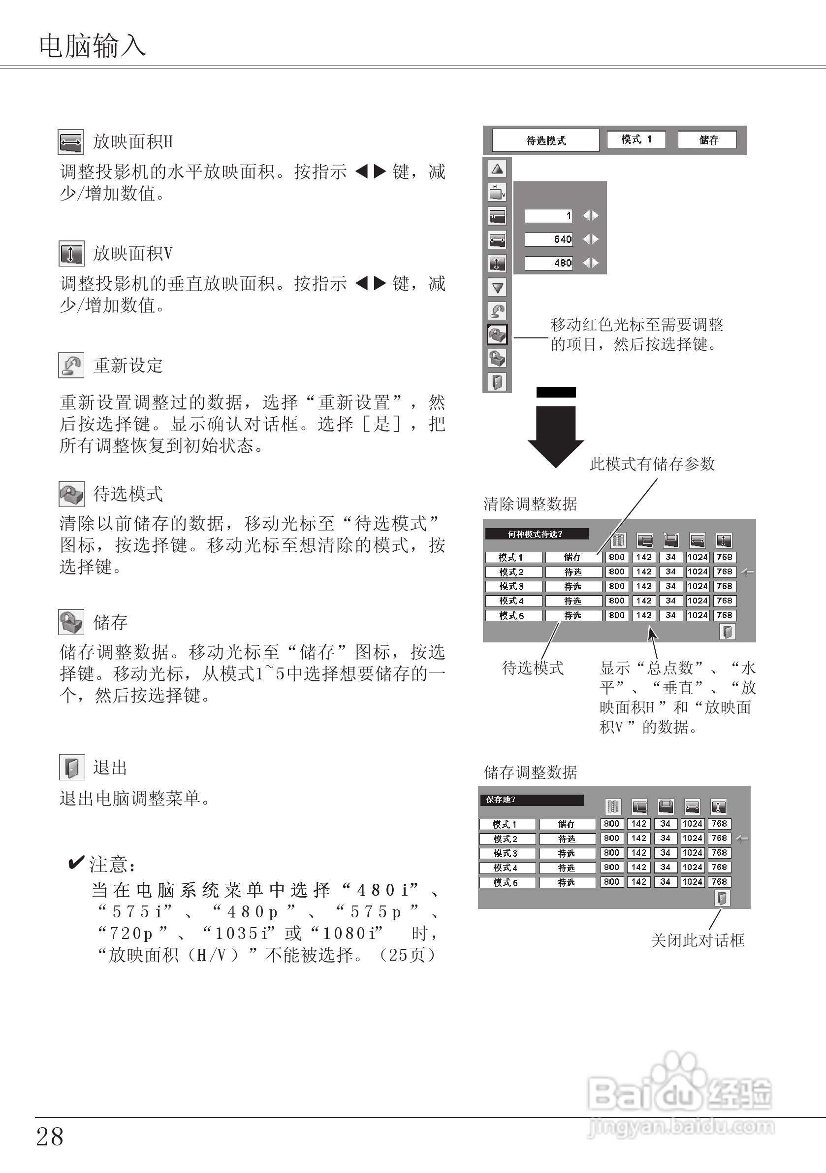 EIKI爱其 LC-XA20I投影机说明书:[3]