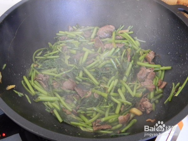 羊肉炒茼蒿的做法