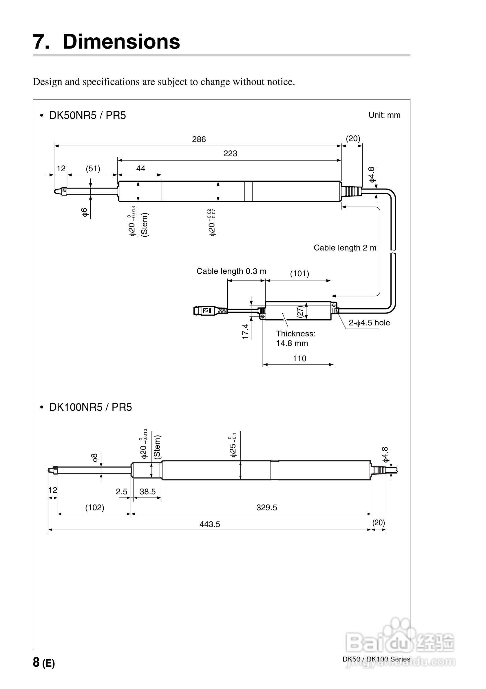 SONY DK50/DK100数字测量器说明书:[5]