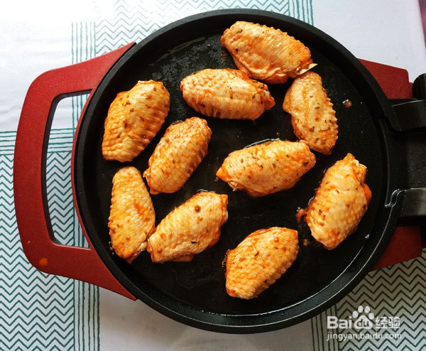 香煎鸡中翅的做法