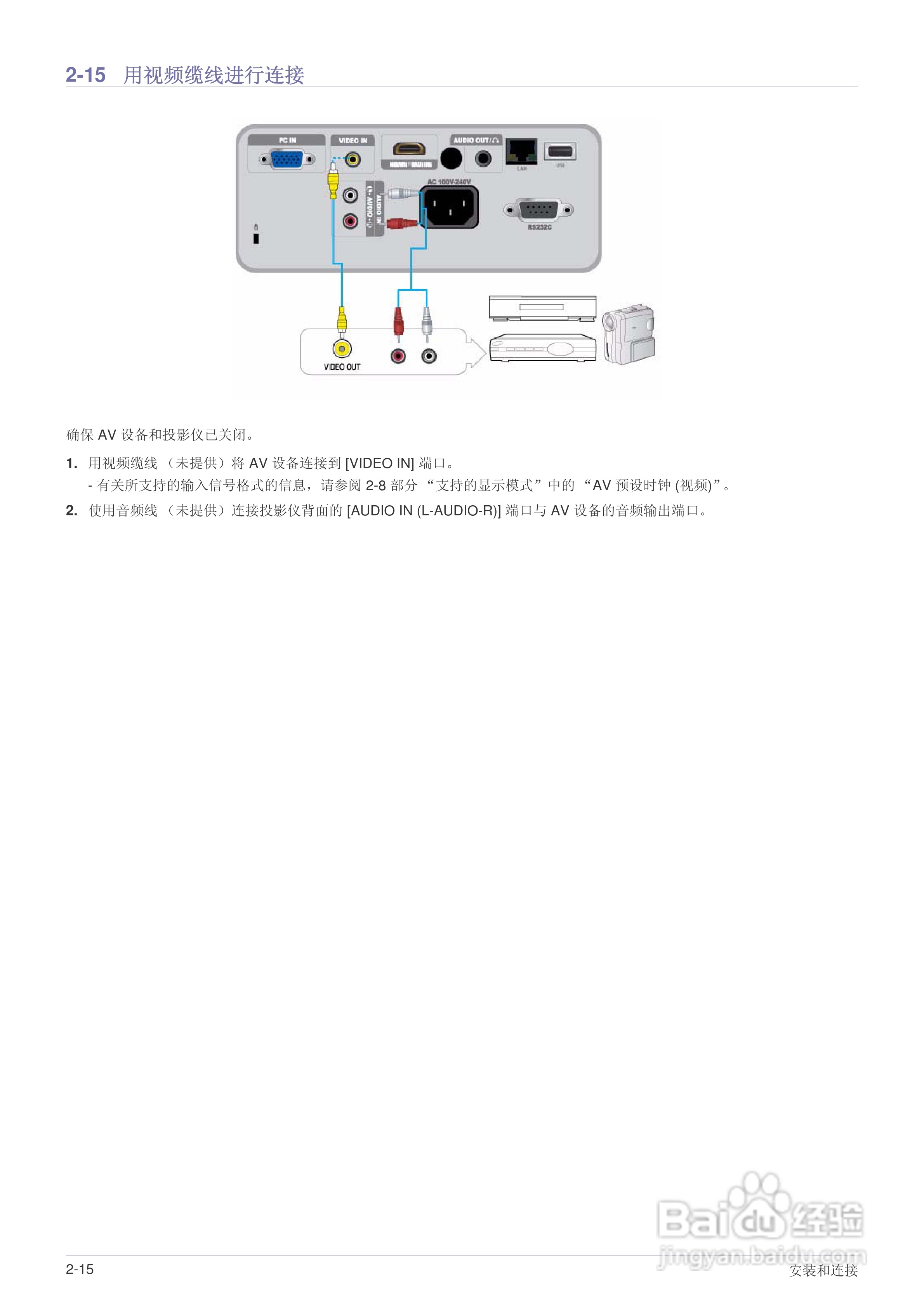 三星SP-M205W投影机使用说明书:[3]