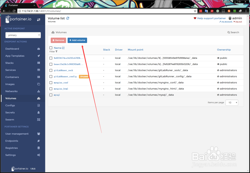 docker portainer安装jenkins