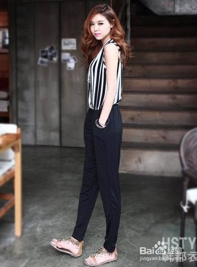 歌米娅分享——竖条纹 轻松穿出好身材