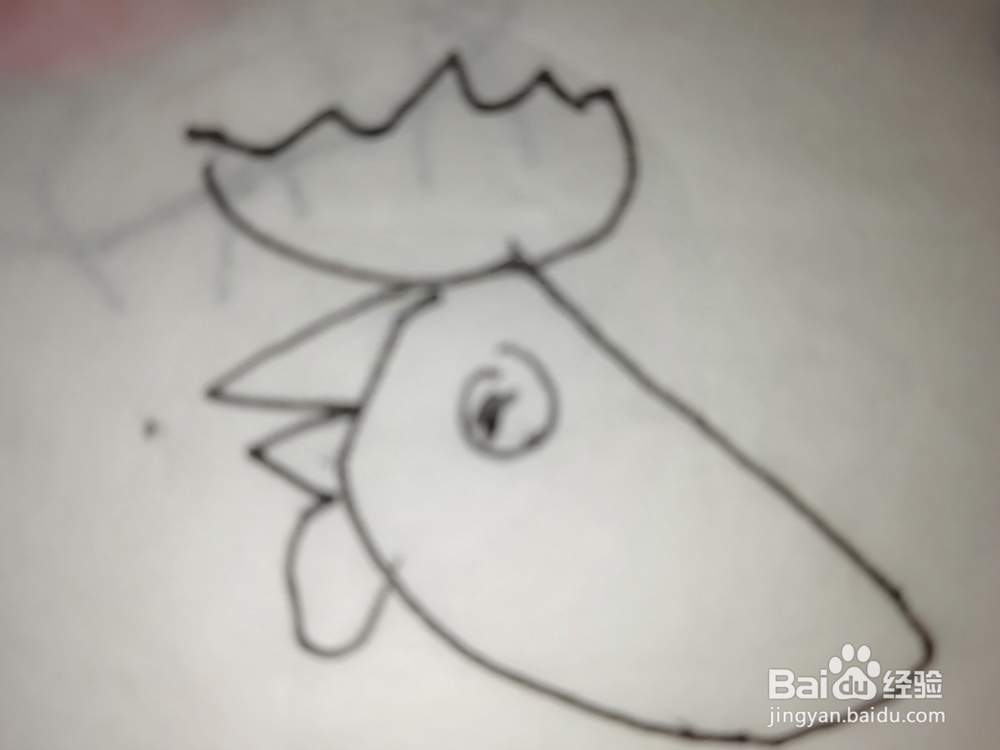 怎么样用简笔画画公鸡