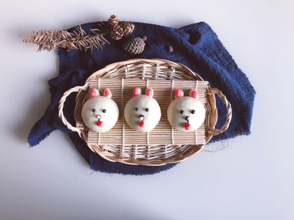 可妮兔豆沙包#福临门暖冬宴幸福面#