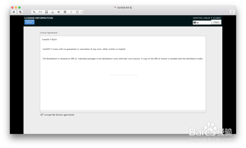 苹果imac在VMware Fusion安装Linux系统centos7