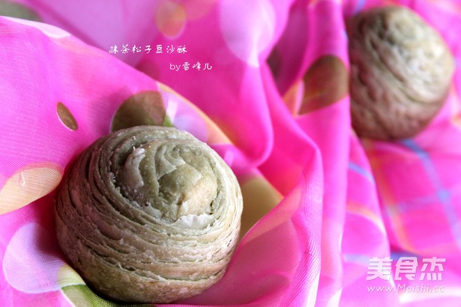 抹茶松子豆沙酥