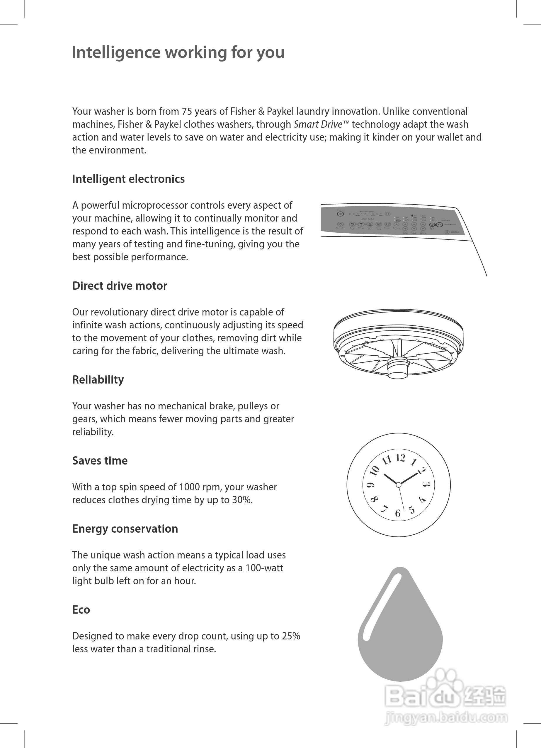 斐雪派克MW613洗衣机说明书:[1]