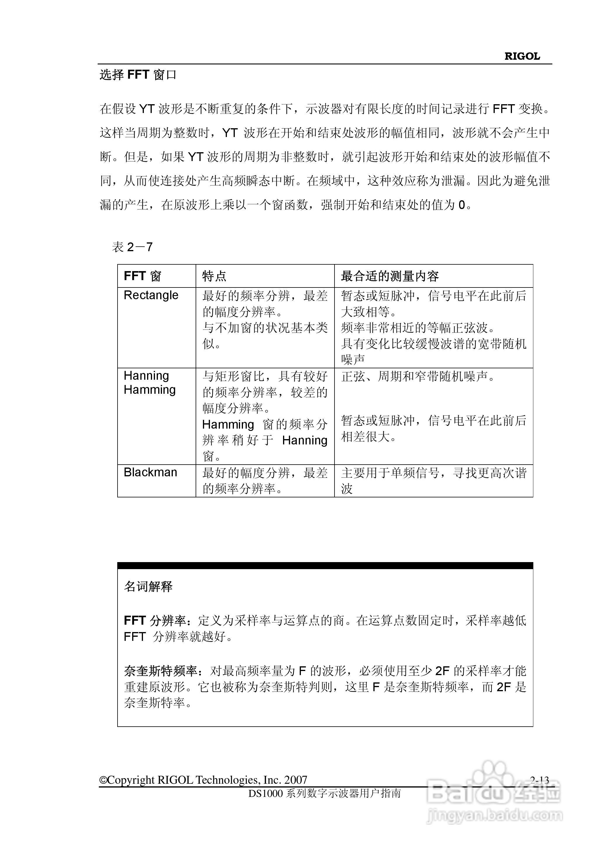 RIGOL数字示波器 DS1000 用户手册:[5]