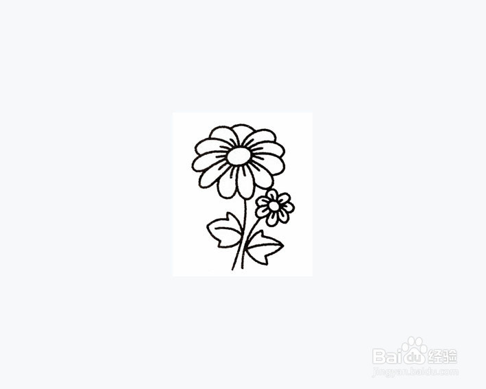 漂亮小花的画法