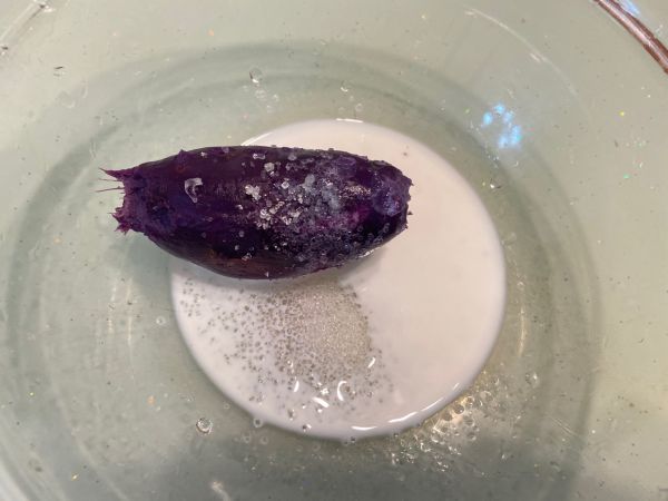 芝士流心紫薯饼