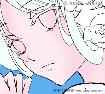 PT与PS结合怎样鼠绘唯美的蓝色卡通女孩