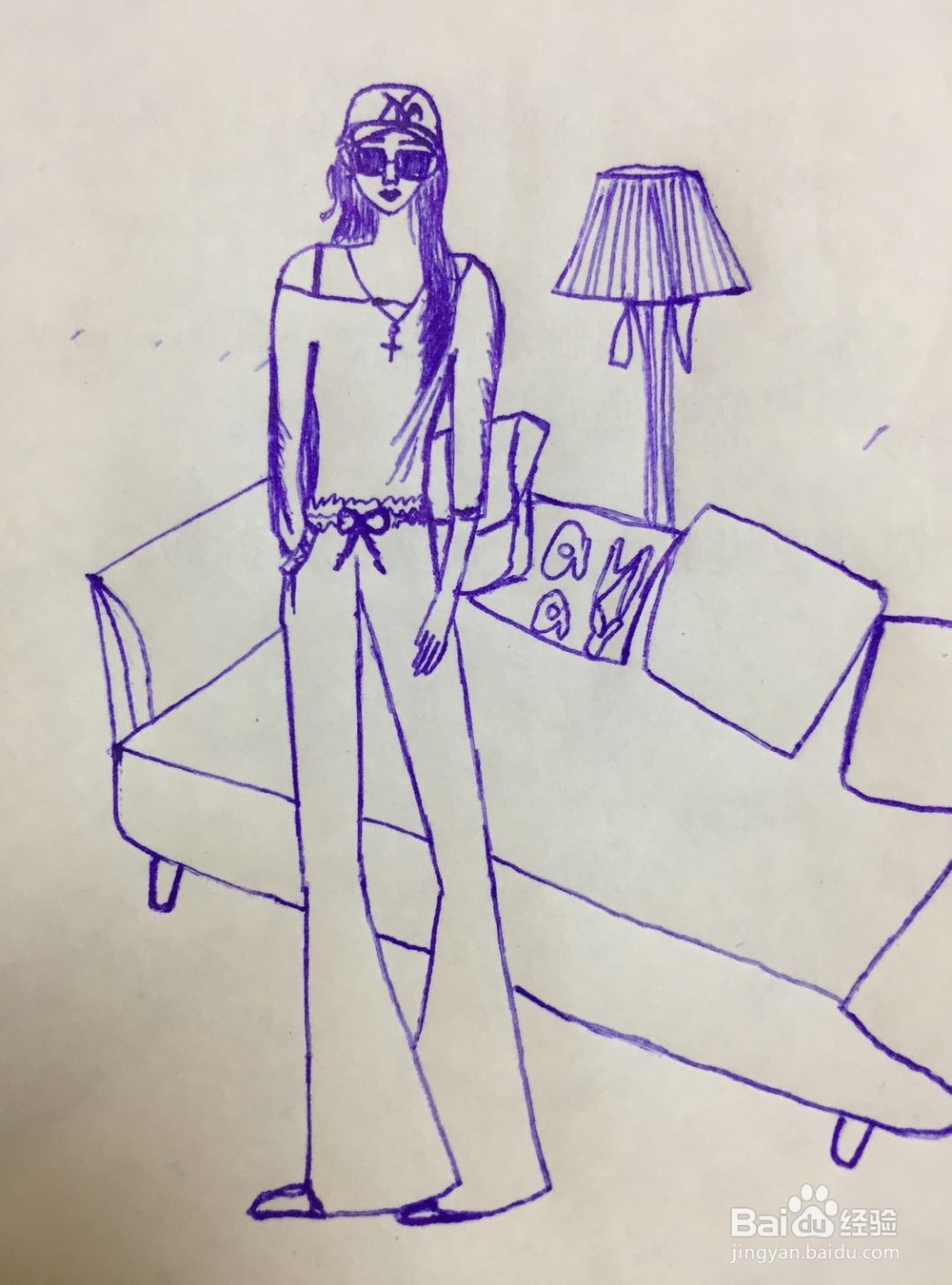 dxdll手绘之时尚的女孩