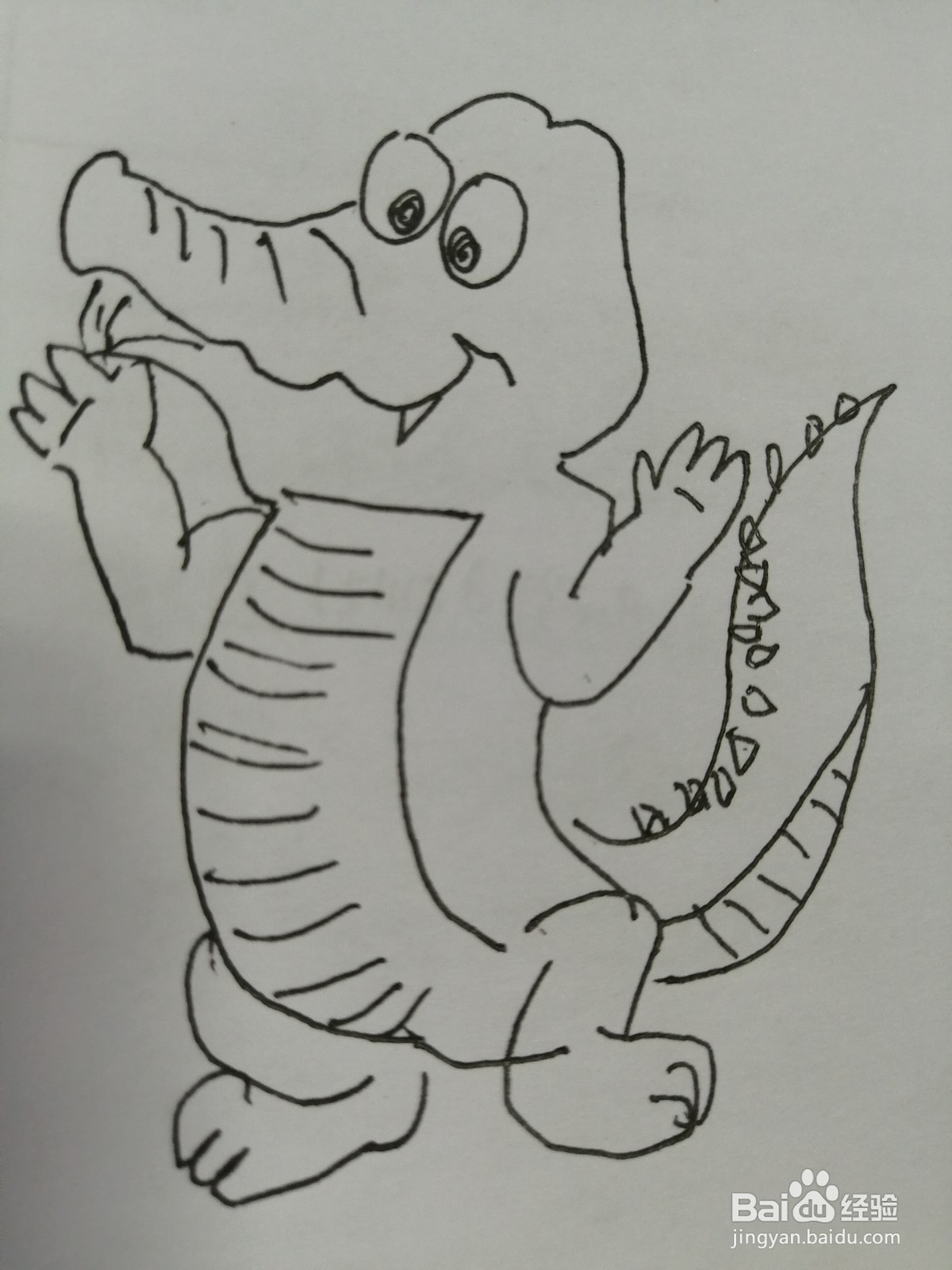 简笔画小鳄鱼怎么画