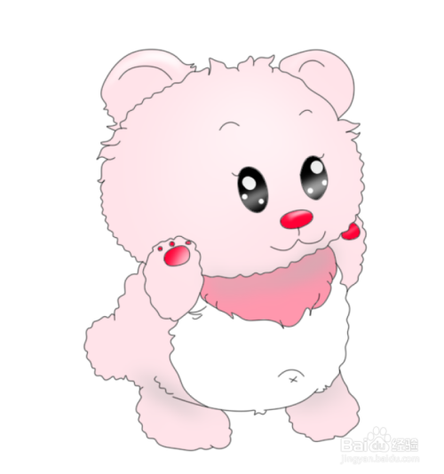 简笔画--q版小棕熊的画法